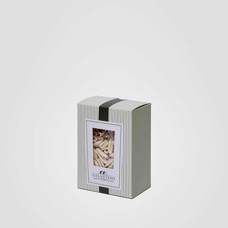 Astuccio per pasta Galantino con finestra fustellata