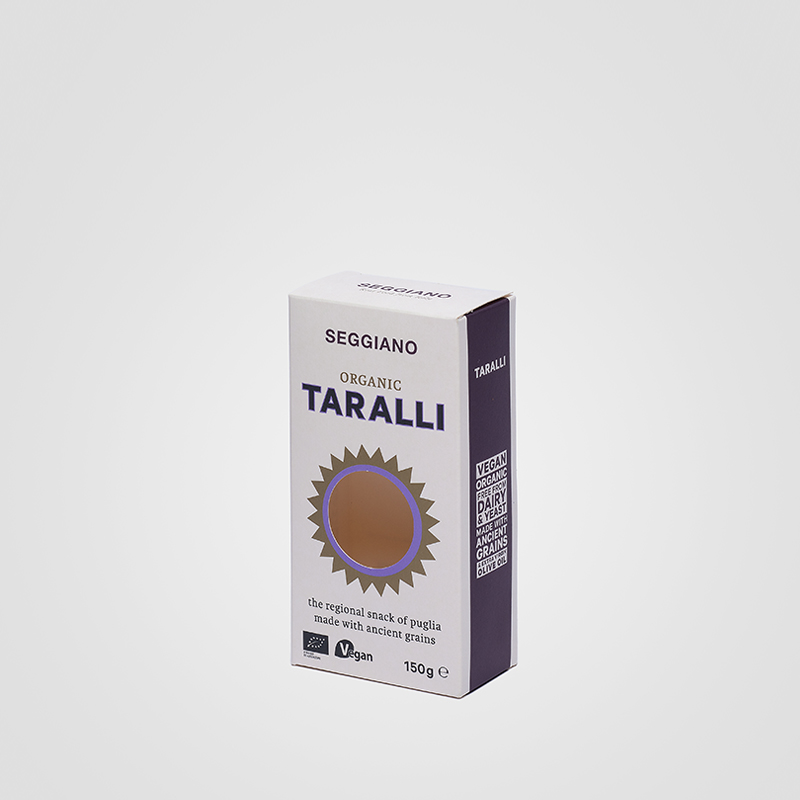 Astuccio per taralli Seggiano, con finestra fustellata