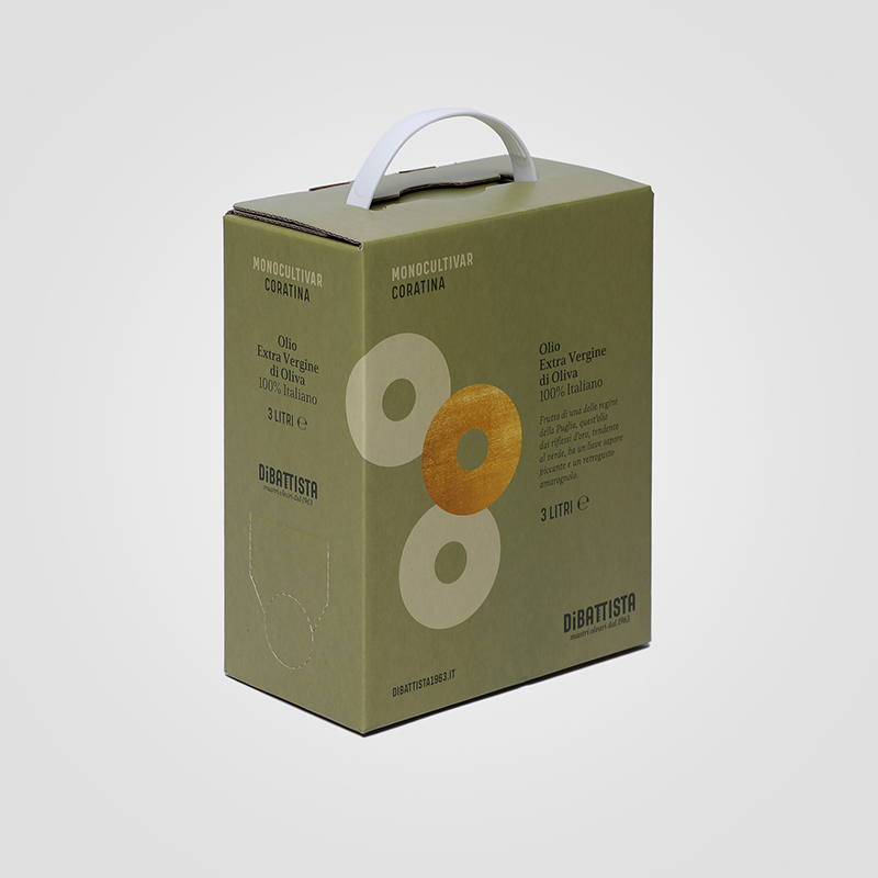 Bag in Box personalizzato da 3 litri di Olio Extra Vergine di Oliva Di Battista Lucera