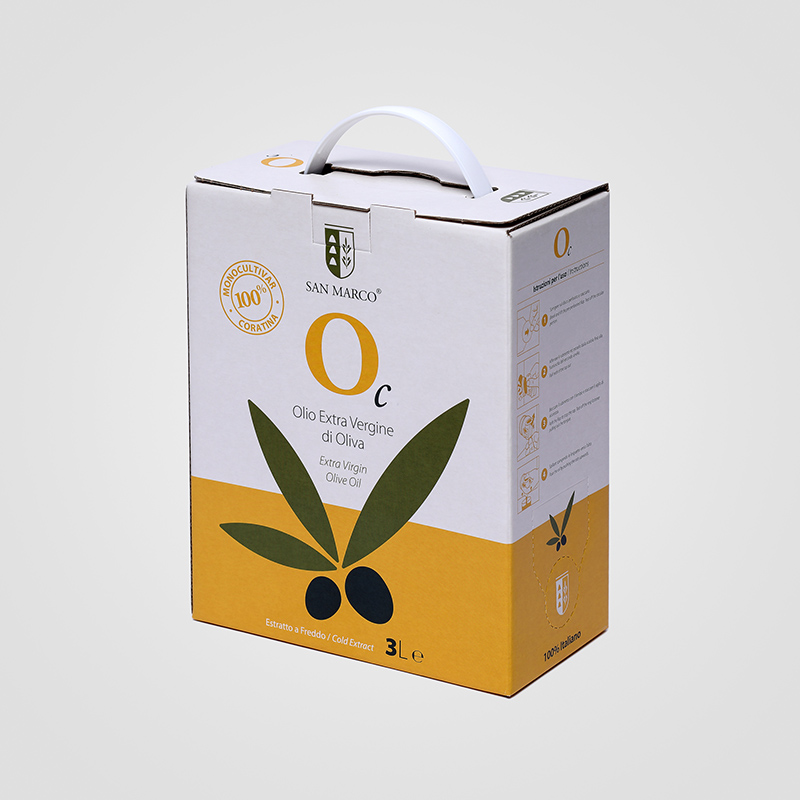 Bag in Box personalizzato da 3 litri di Olio Extra Vergine di Oliva Azienda Agricola San Marco Lecce
