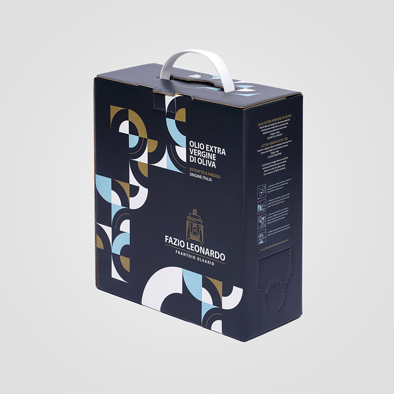 Bag in Box personalizzato da 5 litri Olio Extra Vergine Frantoio Fazio Leonardo Bitetto