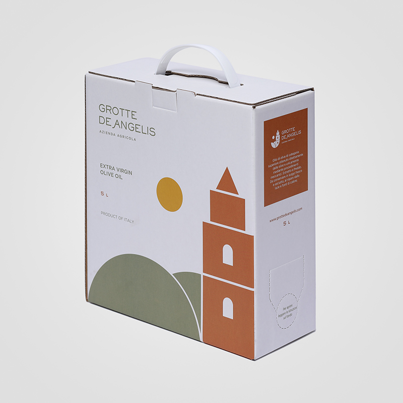 Bag in Box personalizzato da 5 litri di Olio Extra Vergine Grotte De Angelis Andria