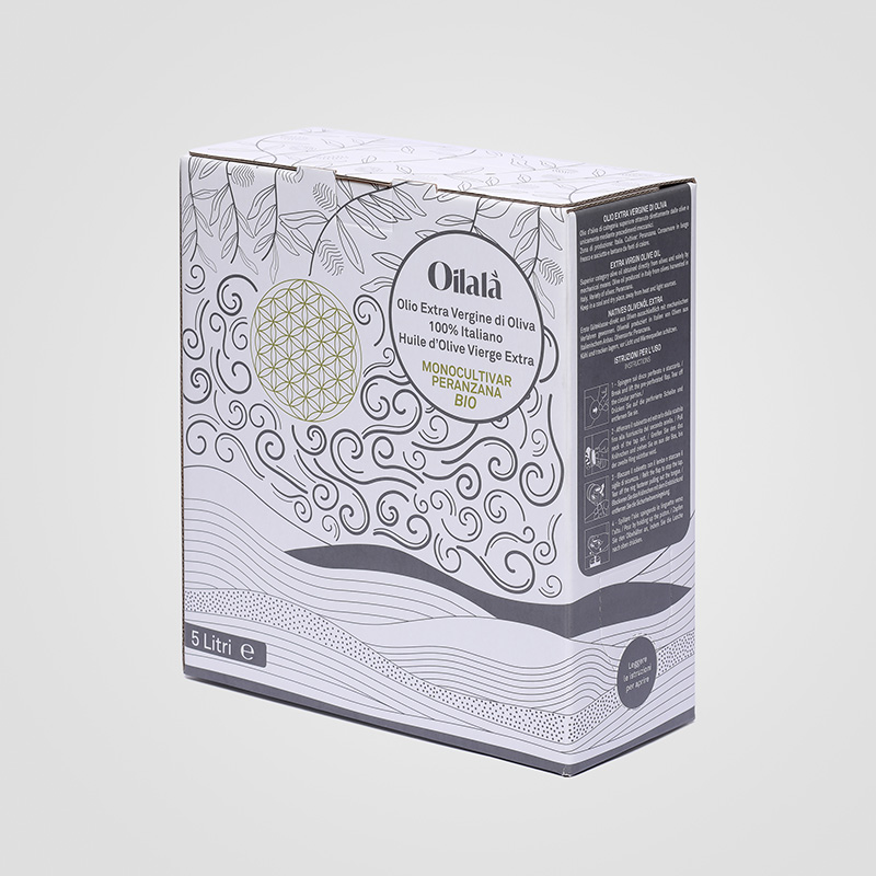 Bag in Box Personalizzato da 5 litri di Olio Extra Vergine Oilalà Produzione Bag in Box personalizzato da 5 litri di Olio Extra Vergine Oilalà Perugia
