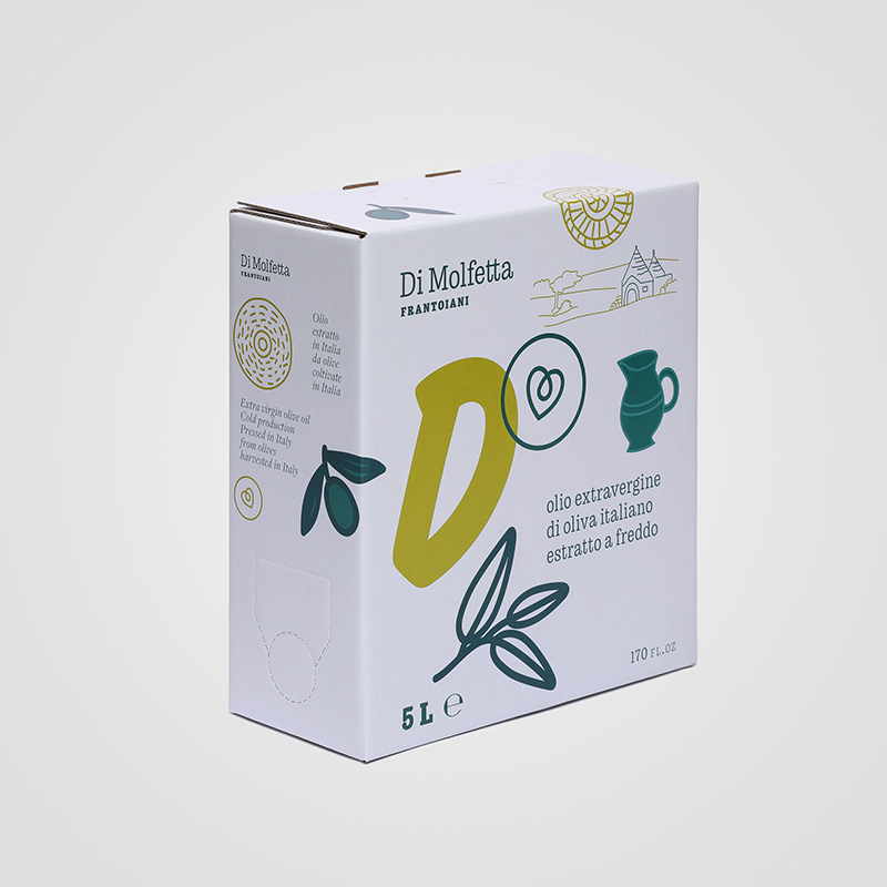 Bag in Box Personalizzato da 5 litri di Olio Extra Vergine Di Molfetta Produzione Bag in Box personalizzato da 5 litri di Olio Extra Vergine Di Molfetta Bisceglie