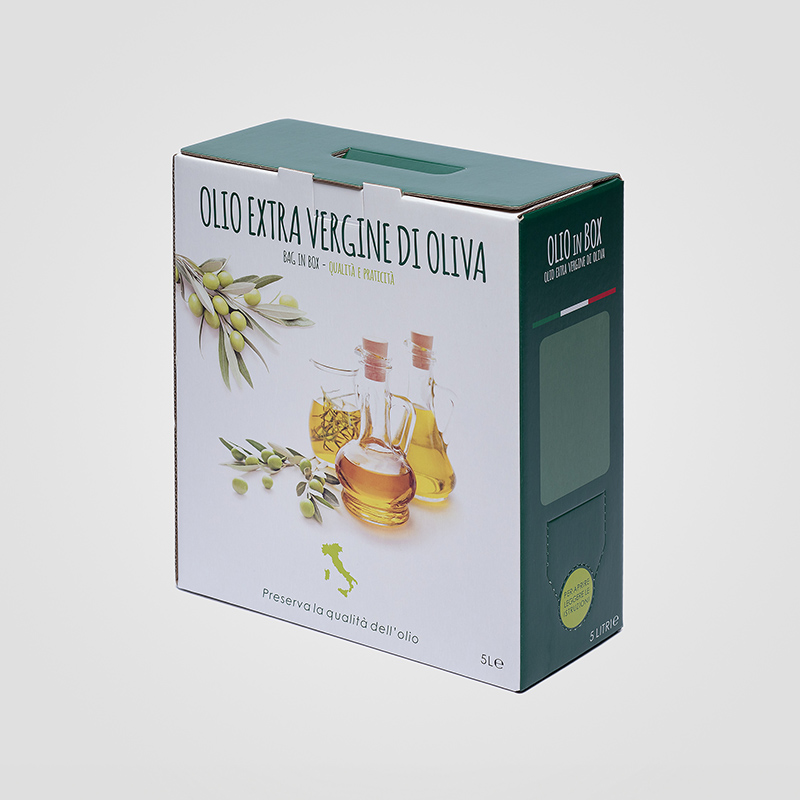 Bag in Box da 5 litri per olio extravergine d'oliva alternativo alla lattina da 5 litri