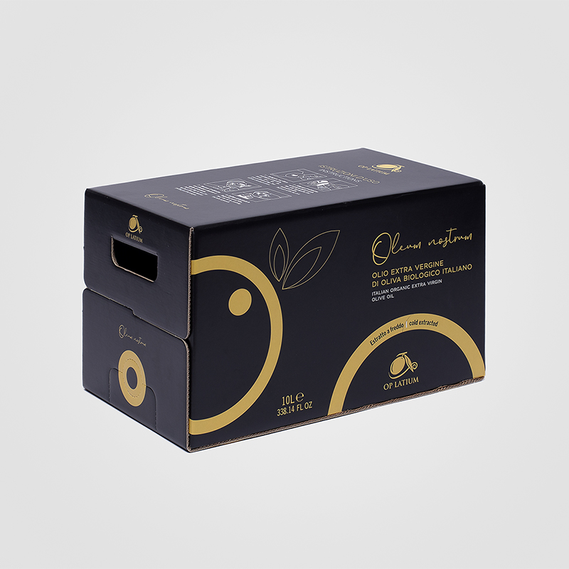 Produzione Bag in Box personalizzato da 10 litri di Olio Extra Vergine di Oliva OP Latium Roma