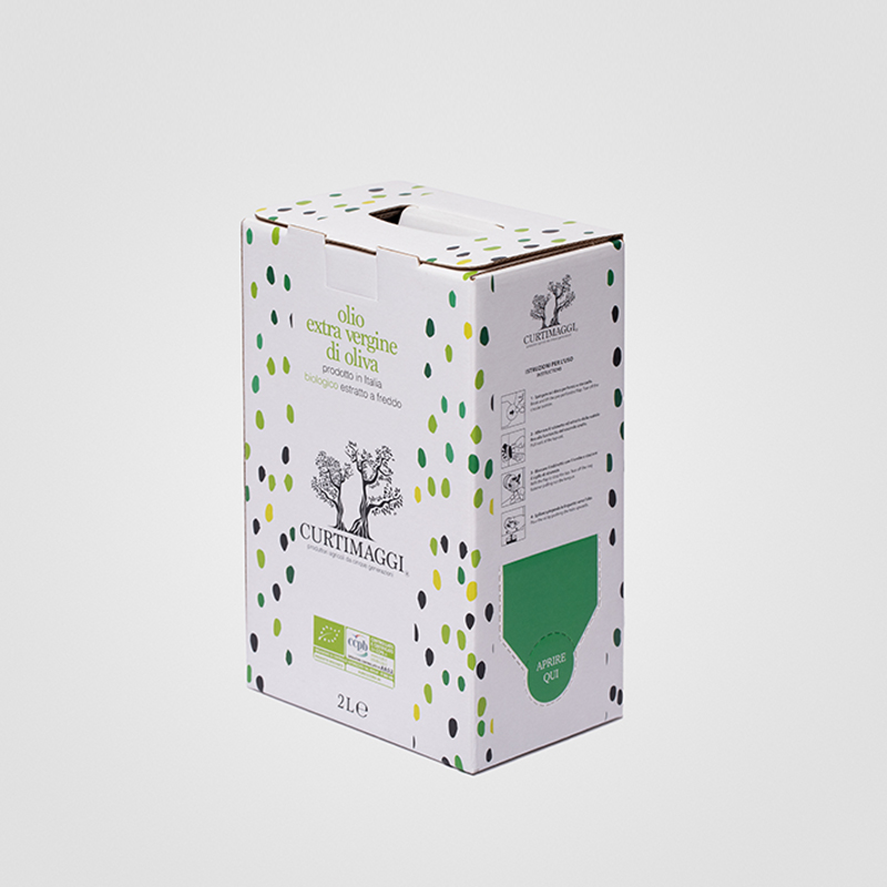 Bag in Box personalizzato da 2 litri di Olio Extra Vergine di Oliva Curtimaggi Grottaglie