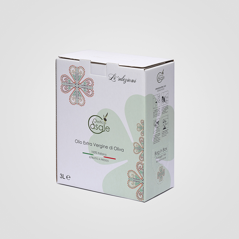 Bag in Box personalizzato da 3 litri di Olio Extra Vergine di Oliva Oleificio Casale Trinitapoli