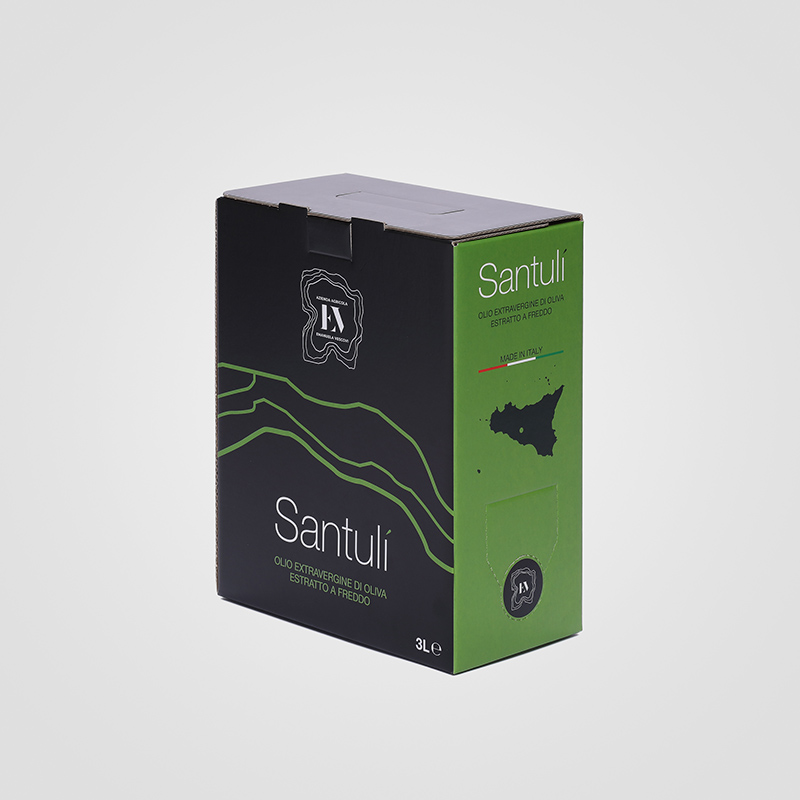 Bag in Box personalizzato da 3 litri di Olio Extra Vergine di Oliva Azienda Agricola Vescovi Caltanissetta