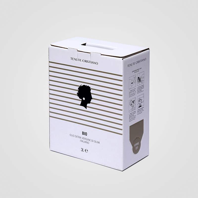 Bag in Box personalizzato da 3 litri di Olio Extra Vergine di Oliva Biologico Tenute Cristiano Lamezia Terme