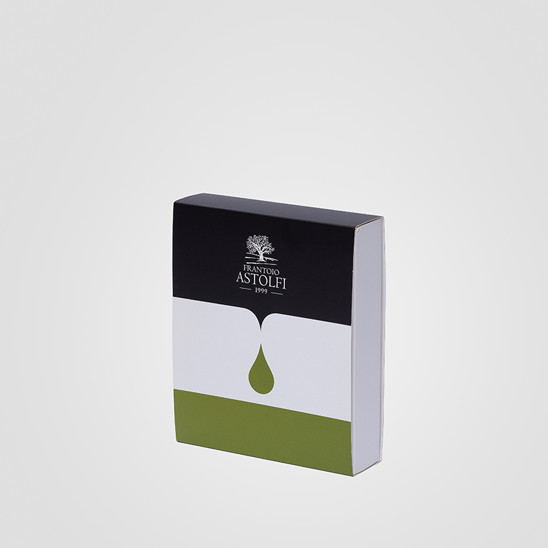 Scatola a fodero per tre bottiglie da 100 ml, Frantoio Astolfi