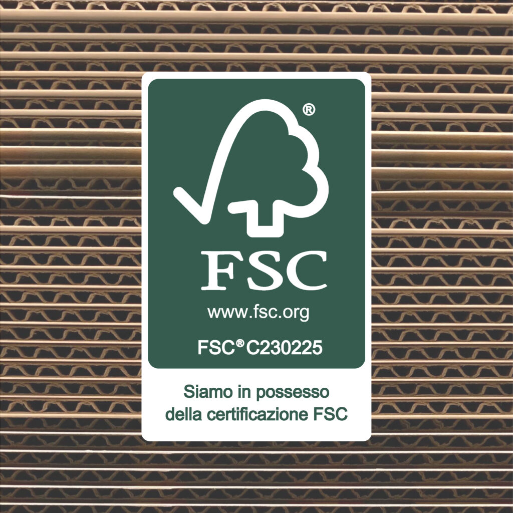 Logo FSC per sostenibilità e certificazioni Royal Box